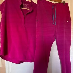 FIGS Raspberry Sorbet scrubs